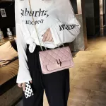 Chains Double Flap Bag Women Quilted Shoulder Bag Luxury Lady Crossbody Handbag  Quality White Red Black