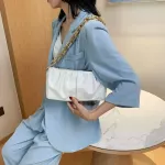 Chain PU Leather Cloud Party Clutch Bag For Women 2020 Lady Shoulder Bags Female Travel Handbags Simple Dumplings  Hand Bag