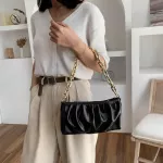 Chain PU Leather Cloud Party Clutch Bag For Women 2020 Lady Shoulder Bags Female Travel Handbags Simple Dumplings  Hand Bag