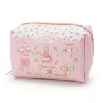 Cartoon Little Twin Stars My Melody Kuromi Pu Leather Makeup Cosmetic Bags Beauty Case Women Organizer Storage Bag