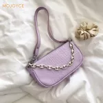 Casual Retro Animal Pattern Women Handbags Totes Ladies Pure Color Chain Shoulder Messenger Underarm Bag Satchel Phone Pouch