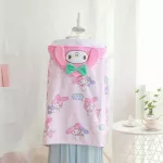 Cartoon Sanrio Hello Kitty My Melody Cinnamoroll PomPurin Little Twin Stars Children bath towel Bathrobe Beach bathrobe Blanket