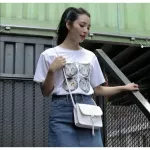 chunchao 2019 Hot Crossbody Bags For Women Casual Mini Candy Color Messenger Bag For Girls Flap Pu Leather white Shoulder Bags