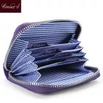 CONTACT'S Small Women Wallets Genuine Leather Mini Purses With Card Holder Fashion Women Coin Purse Cow Leather Short Wallet