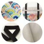 Christmas Gift Fashion Shopping Bag Reusable Ladies Tote Bag Daily Beach Bag Cartoon Painting Cat Printed Beach Bag Casual Tote