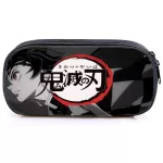 Cool Anime Kimetsu No Yaiba Pencil Case Pen Bag Teens Stationery Bag Kids Pencil Box Students Demon Slayer Pencil Holder Gift