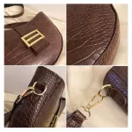 Crocodile Pattern PU Leather Crossbody Bags For Women 2020 Solid Color Shoulder Messenger Bag Female Handbags Wild Saddle Bag