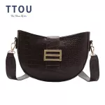 Crocodile Pattern PU Leather Crossbody Bags For Women 2020 Solid Color Shoulder Messenger Bag Female Handbags Wild Saddle Bag