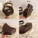 Crocodile Pattern PU Leather Crossbody Bags For Women 2020 Solid Color Shoulder Messenger Bag Female Handbags Wild Saddle Bag