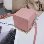 Croyance Fashion Stereoscopic Shoulder Bags for Women PU Leather Handbags Chains Crossbody Bags Sweet Style