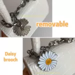 Crocodile pattern Ladies Small Handbags Fashion Daisy Chains Women Mini Crossbody Bags Designer Party Clutch Purse Girls Flap