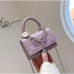 Crocodile pattern Ladies Small Handbags Fashion Daisy Chains Women Mini Crossbody Bags Designer Party Clutch Purse Girls Flap