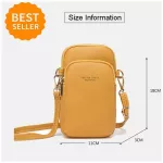 Crossbody bag women lightweight black leather anti theft adjustable long strap phone wallet bag  mini small shoulder bag leather