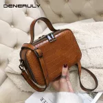 Crocodile Leather Crossbody Bag For Women Soft Leather Bag Women 2019 Korean Style Vintage Ladies Luxury Handbags Sac Main Femme