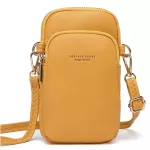 Crossbody Bag Women Lightweight Black Leather Anti Theft Adjustable Long Strap Phone Wallet Bag Mini Small Shoulder Bag Leather
