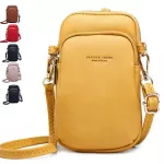 Crossbody bag women lightweight black leather anti theft adjustable long strap phone wallet bag  mini small shoulder bag leather