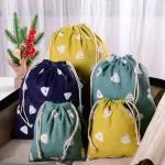 Cute Rice Ball Canvas Drawstring Cosmetic Bag Travel Make Up Case Organizer Storage Makeup Pouch Toiletry Beauty Wash Kit Box