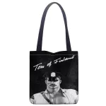 Custom Tom of Finland paint printing shoulder bag canvas tote bag shopping travel book handbag custom logo
