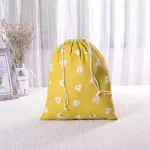 Cute Rice Ball Canvas Drawstring Cosmetic Bag Travel Make Up Case Organizer Storage Makeup Pouch Toilet Beauty Wash Kit Box