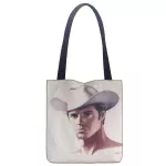 Custom Tom of Finland Paint Printing Shoulder Bag Canvas Tote Bag Shopping Travel Book Handbag Custom Logo