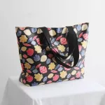 Beach Bag Women New Nylon Totes Bag Jumbo Large Capacity Big Bag Striped Print Letter Ng Bag Brand Spring Mmer