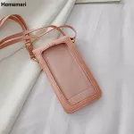 Homari Touch Screen Women Wlets Mobile Phone Se Smartphone Leather Mini Wlet Bag Oulder Strap Waterproof Touch Bag