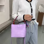 Pu Leather Crossbody Bags Solid Cr Mmer Lady Oulder Handbags Fe Totes For Women Trend