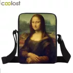 Funny Van Go / Mona Lisa SML OULDER BAG Women Handbag Mini Mesger Bag Lady Totes Teenager Girls Crossbody Bags
