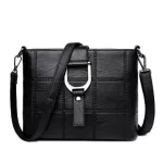 Vintage Ladies Bag Luxury Plaid Handbag Women Bags Designer Brand Fe Crossbody Oulder Bags for Women Leather Crossbody Bag