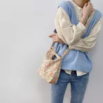 Vintage Pard Women Mesger Bags Corduroy Ladies Sml Oulder Bag Fe Girls Ca Tote Se Handbags