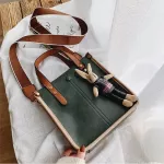 Ladies Cute Cartoon Doll Pu Leather Oulder Bag For Fe Soft Bucet Tote Bag Women Travel Crossbody Bags