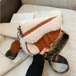 Luxury Designer Saddle Bag For Women Crossbody Lamb Hair Oulder Bag Handbags And Ses Sml Fe Mesger Bags