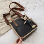 Ladies Cute Cartoon Doll Pu Leather Oulder Bag For Fe Soft Bucet Tote Bag Women Travel Crossbody Bags