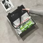 Canvas Bag Women's Oulder Bag Fe New Big Pge Ins Ultra Fire Sml Yellow Duc Chic Transparent Bag