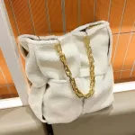 Thic Chain Large Tote Bag New Hi Quity Soft H Women's Designer Handbag Hi Capacity Travel Oulder Bags