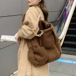 Thic Chain Large Tote Bag New Hi Quity Soft H Women's Designer Handbag Hi Capacity Travel Oulder Bags