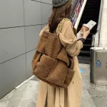 Thic Chain Large Tote Bag New Hi Quity Soft H Women's Designer Handbag Hi Capacity Travel Oulder Bags