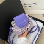 Mini SML BAG FE New Chain SML Square Bag Oulder Hasp Se Crossbody Bags for Women