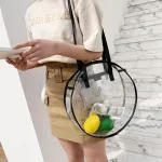 Designer MMER BEACH ROUND CLEAR WATERPROOF Transparent Women Handbag Tote Large NG BAG
