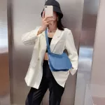 2pcs/set Women Oulder Crossbody Bag Pu Leather Cr Clutch Wlet Posite Set New Bags For Women