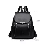 Casual Pu Backpack Female Brand Leather Women's Backpack Large Capacity School Bag for Girls Double Zipper Fashion Shoulder Bags