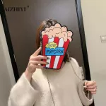 Cartoon Fun Popcorn Shaped Women Shoulder Bags Chain Shoulder Bags Messenger Crossbody Bags Sac A Main Lovely Phone Money Kilala