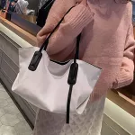 Casual Tote Bags For Women Canvas Handbag Large Capacity Shoulder Bag Simple Women Big Bag Female Purses And Handbags Bolso