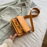 Chains Design New Mini PU Leather Flapp Bags for Women 2020 Summer Lady Shoulder Handbag Female Fashion Cross Bags