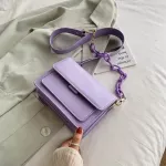 Chains Design New Mini PU Leather Flap Bags For Women 2020 Summer Lady Shoulder Handbag Female Fashion Cross Body Bags