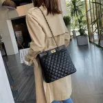 Classic Women Quilted Handbags Tote Bags Black Shoulder Bucket Bag Chains Strap Designer Big Handbags and Purses 2020 New Supply