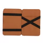 CUIKCA  Magic Wallet Thread Unisex Wallet Magic Money Clip Zipper Purse Slim Leather Wallet Business ID Credit Card Case