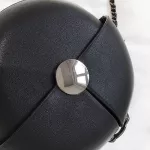 Women's Bag Personity Loc Pu Leather Bag Round Chain Diagon Oulder Bag Mesger Bag