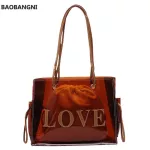 Big Bags Fe Brown Transparent Women Jelly Bag Pvc Plastic Oulder Ng Spring/mmer Beach Leire Handbag