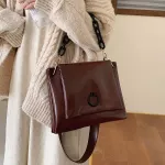 Vintage Fe Tote Bag New Quity Soft Pu Leather Women's Designer Handbag Hi Capacity Oulder Mesger Bag